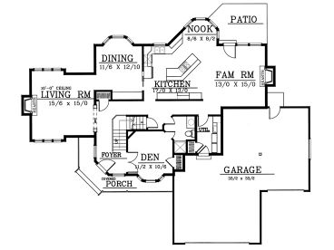 1st Floor Plan, 026H-0046