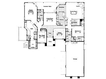 1st Floor Plan, 043H-0165
