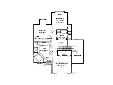 2nd Floor Plan, 054H-0095