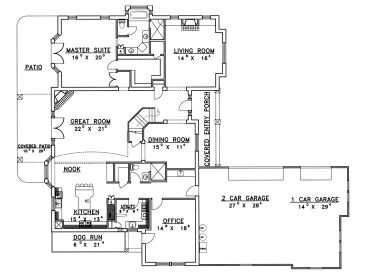 1st Floor Plan, 012H-0014