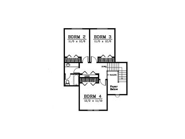 2nd Floor Plan, 026H-0081