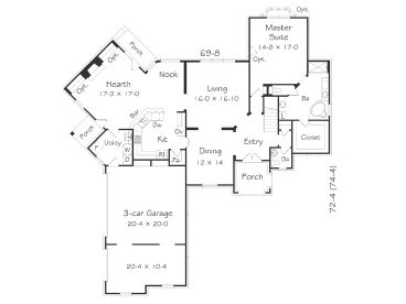 1st Floor Plan, 061H-0189