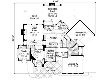 1st Floor Plan, 023H-0182