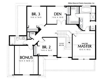 2nd Floor Plan, 034H-0108