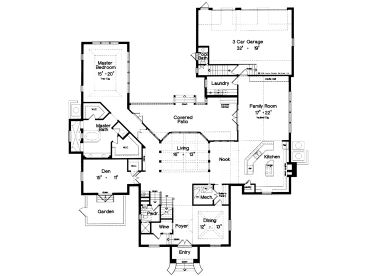 1st Floor Plan, 043H-0210
