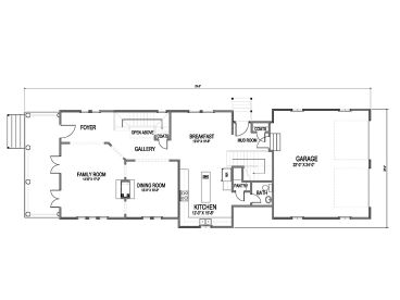 1st Floor Plan, 058H-0107