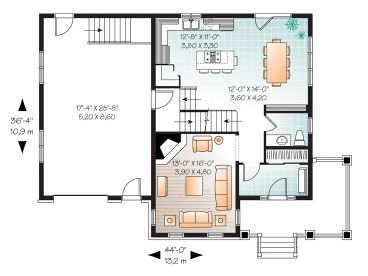 1st Floor Plan, 027H-0267