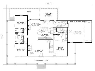 1st Floor Plan, 025H-0125