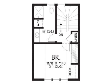 2nd Floor Plan, 034H-0454