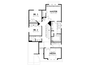 2nd Floor Plan, 034H-0174