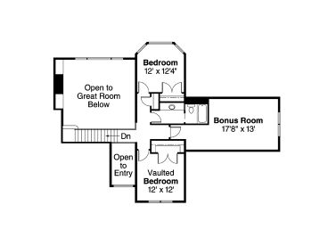 2nd Floor Plan, 051H-0103