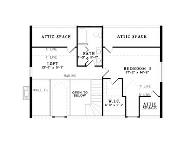 2nd Floor Plan, 025L-0012