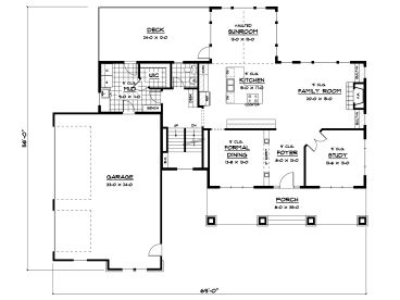 1st Floor Plan, 023H-0123