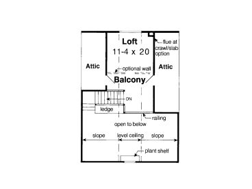 2nd Floor Plan, 047H-0054