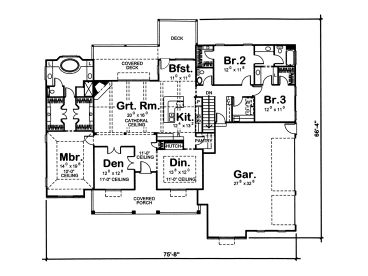 Floor Plan, 050H-0075