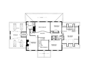 2nd Floor Plan, 063H-0023