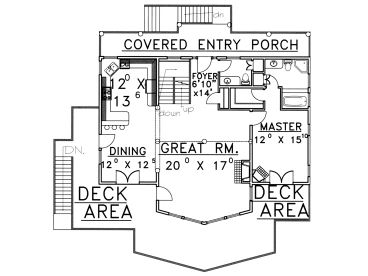 1st Floor Plan, 012H-0068
