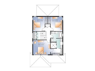 2nd Floor Plan, 027H-0344
