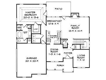1st Floor Plan, 019H-0125