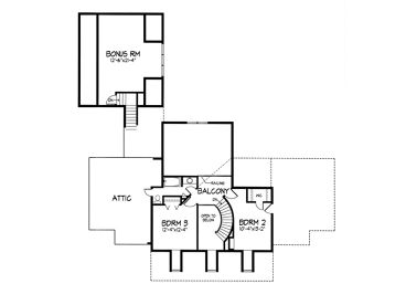 2nd Floor Plan, 022H-0109