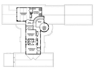 2nd Floor Plan, 064H-0011
