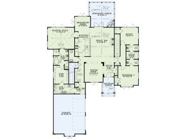 1st Floor Plan, 025H-0368