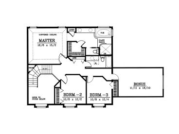 2nd Floor Plan, 026H-0070