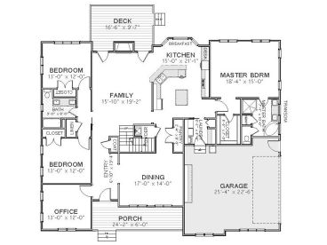 1st Floor Plan, 067H-0005