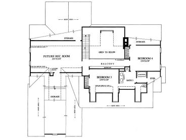 2nd Floor Plan, 063H-0113