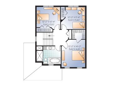 2nd Floor Plan, 027H-0333
