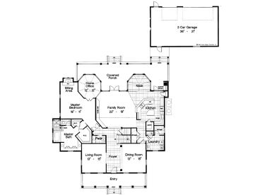1st Floor Plan, 043H-0203