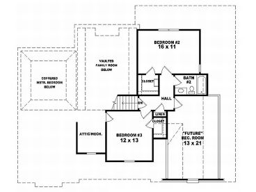 2nd Floor Plan, 006H-0071