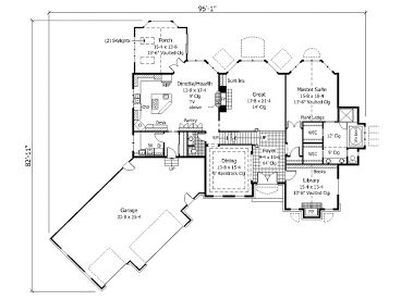 1st Floor Plan, 023H-0055