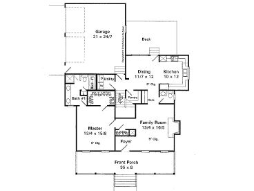 1st Floor Plan, 030H-0031