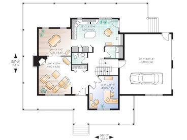 1st Floor Plan, 027H-0087