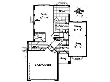 1st Floor Plan, 043H-0080