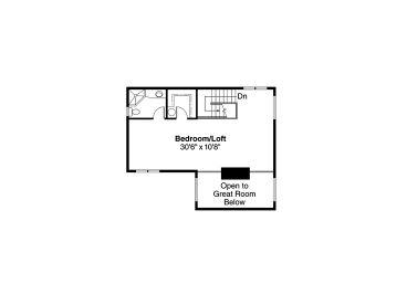 2nd Floor Plan, 051H-0010