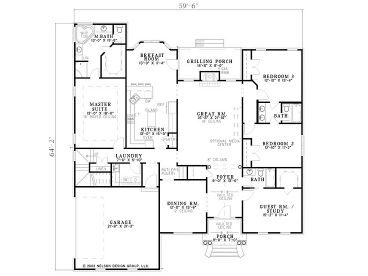 1st Floor Plan, 025H-0133