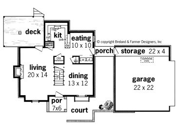 1st Floor Plan, 021H-0057