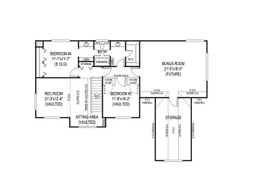 2nd Floor Plan, 044H-0025