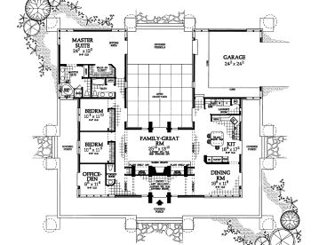 Floor Plan, 057H-0024