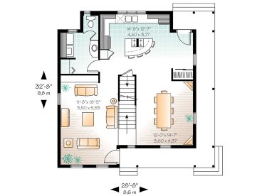 1st Floor Plan, 027H-0014