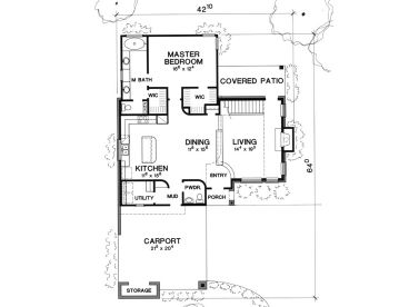 1st Floor Plan, 036H-0045