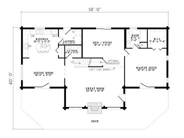 1st Floor Plan, 025L-0006
