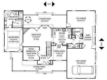 1st Floor Plan, 044H-0025