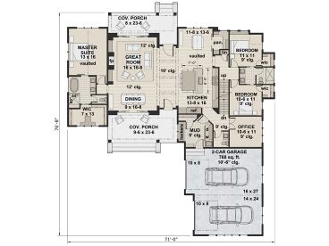 1st Floor Plan, 023H-0205