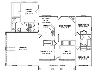 Floor Plan, 048H-0071