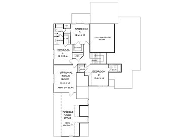 2nd Floor Plan, 019H-0177