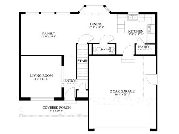 1st Floor Plan, 065H-0004