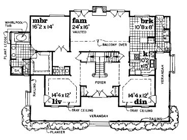 1st Floor Plan, 032H-0031